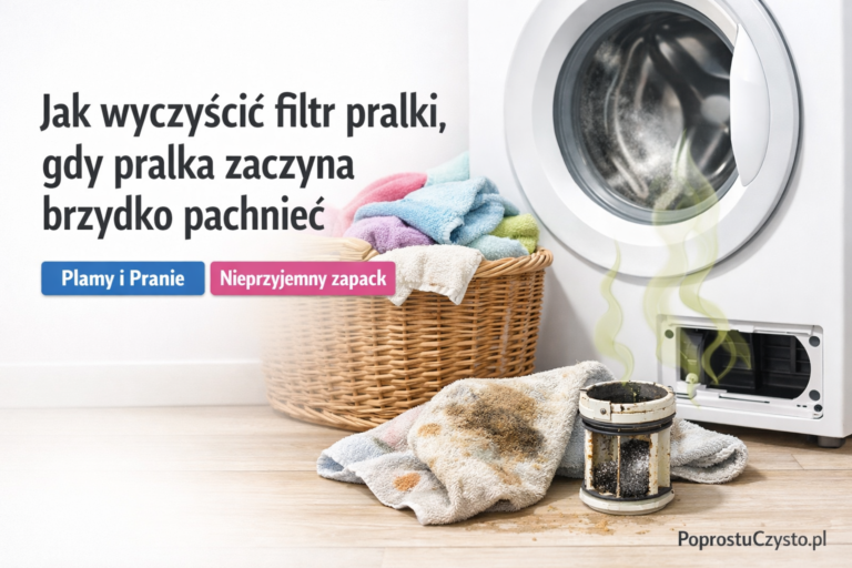 Jak wyczyścić filtr pralki, gdy pralka zaczyna brzydko pachnieć